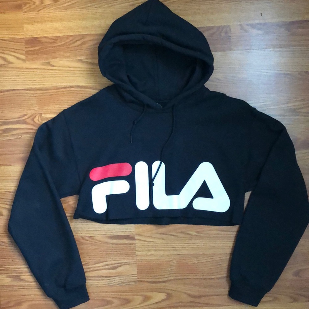 Cropped Fila Hoodie